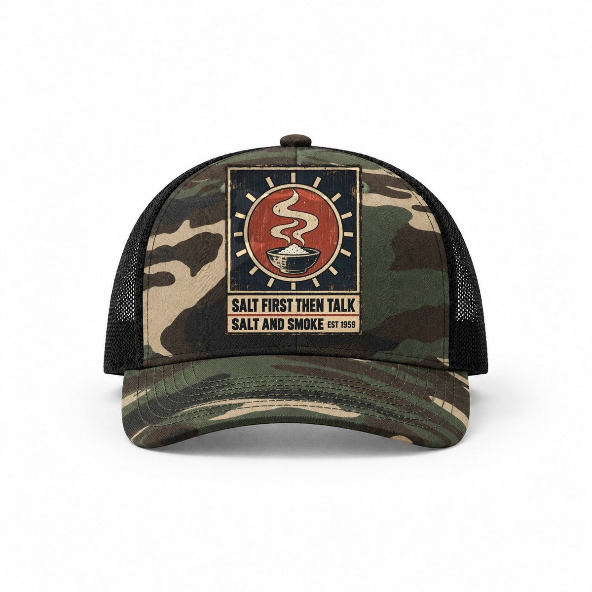 Woodland Camo-Black — front view