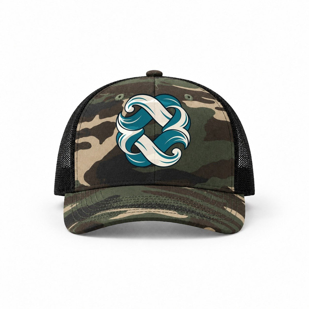 Woodland Camo-Black — front view