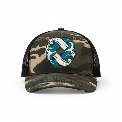 Woodland Camo-Black — front view
