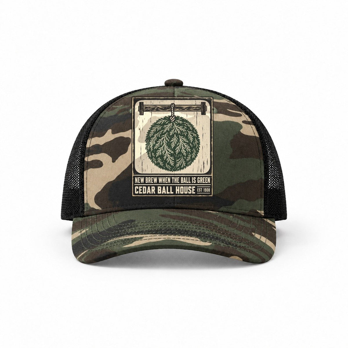 Woodland Camo-Black — front view