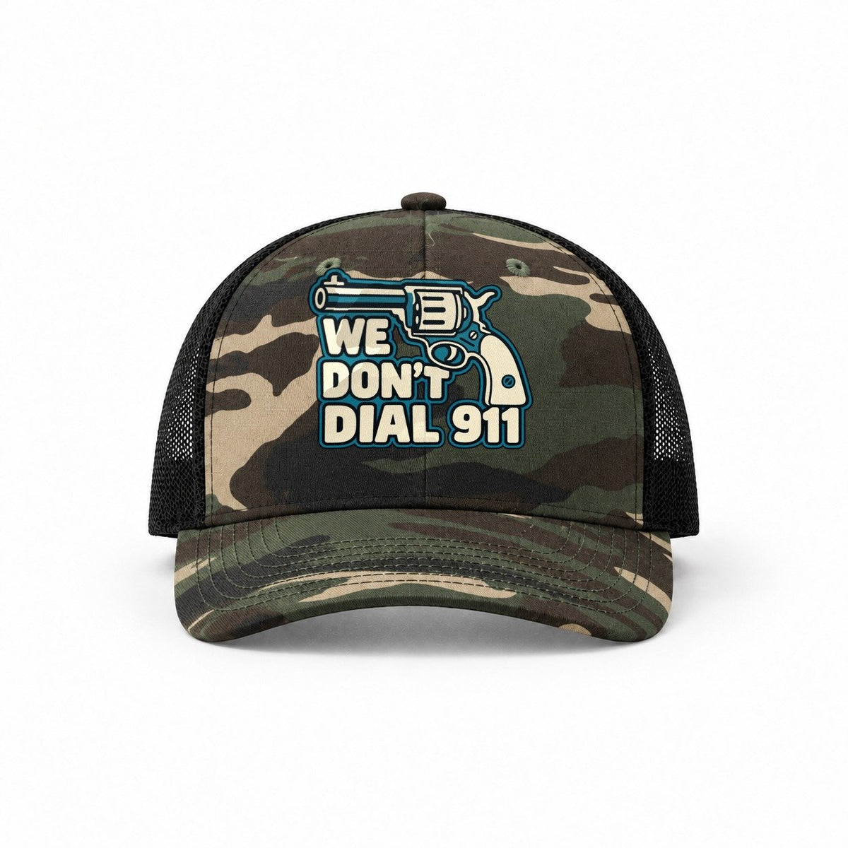 Woodland Camo-Black — front view