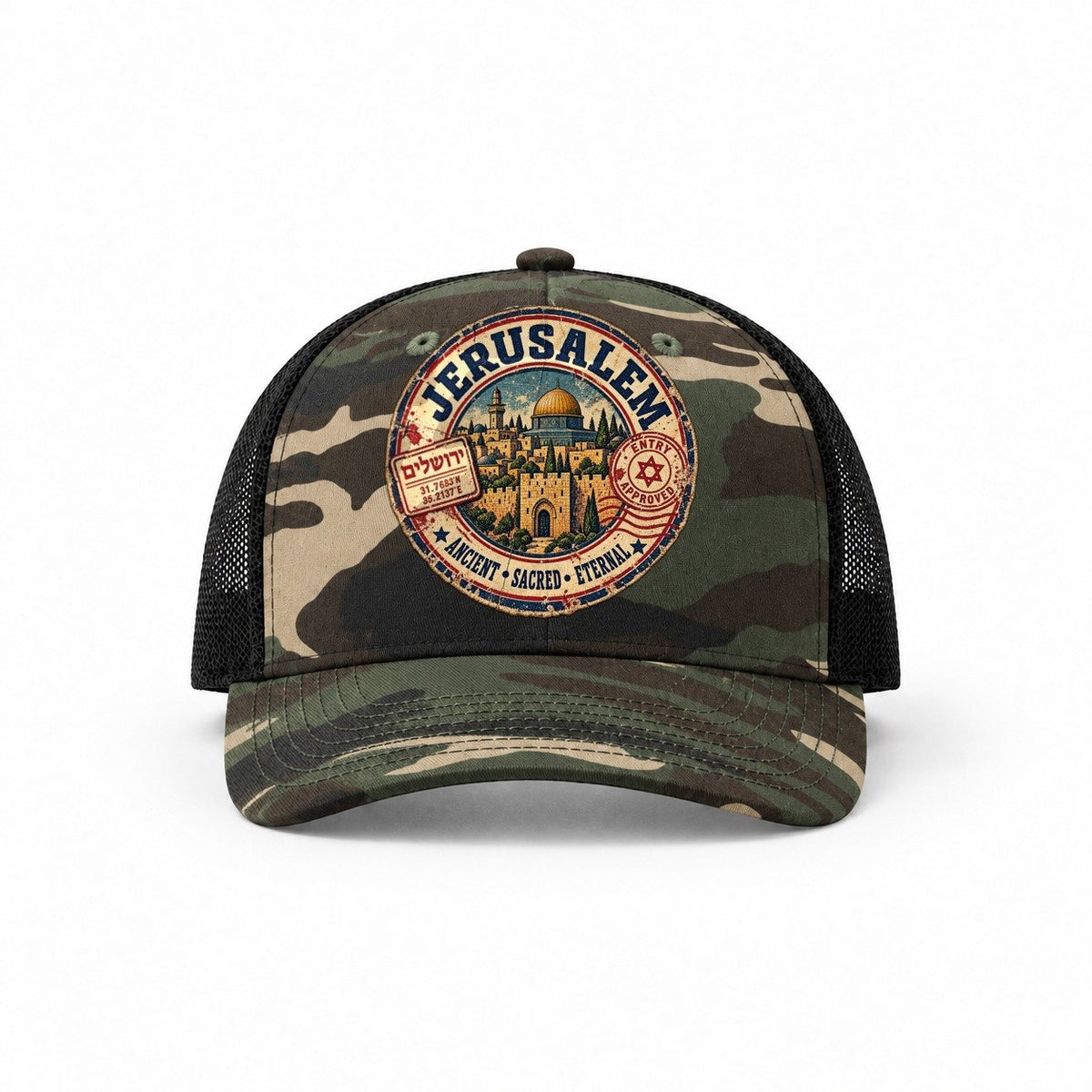 Woodland Camo-Black — front view