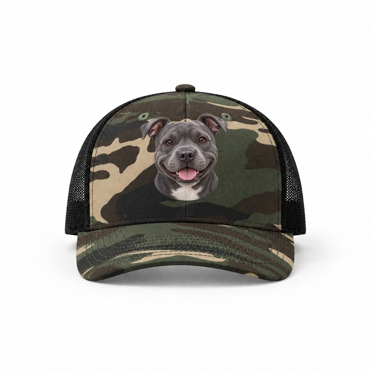 Woodland Camo-Black — front view