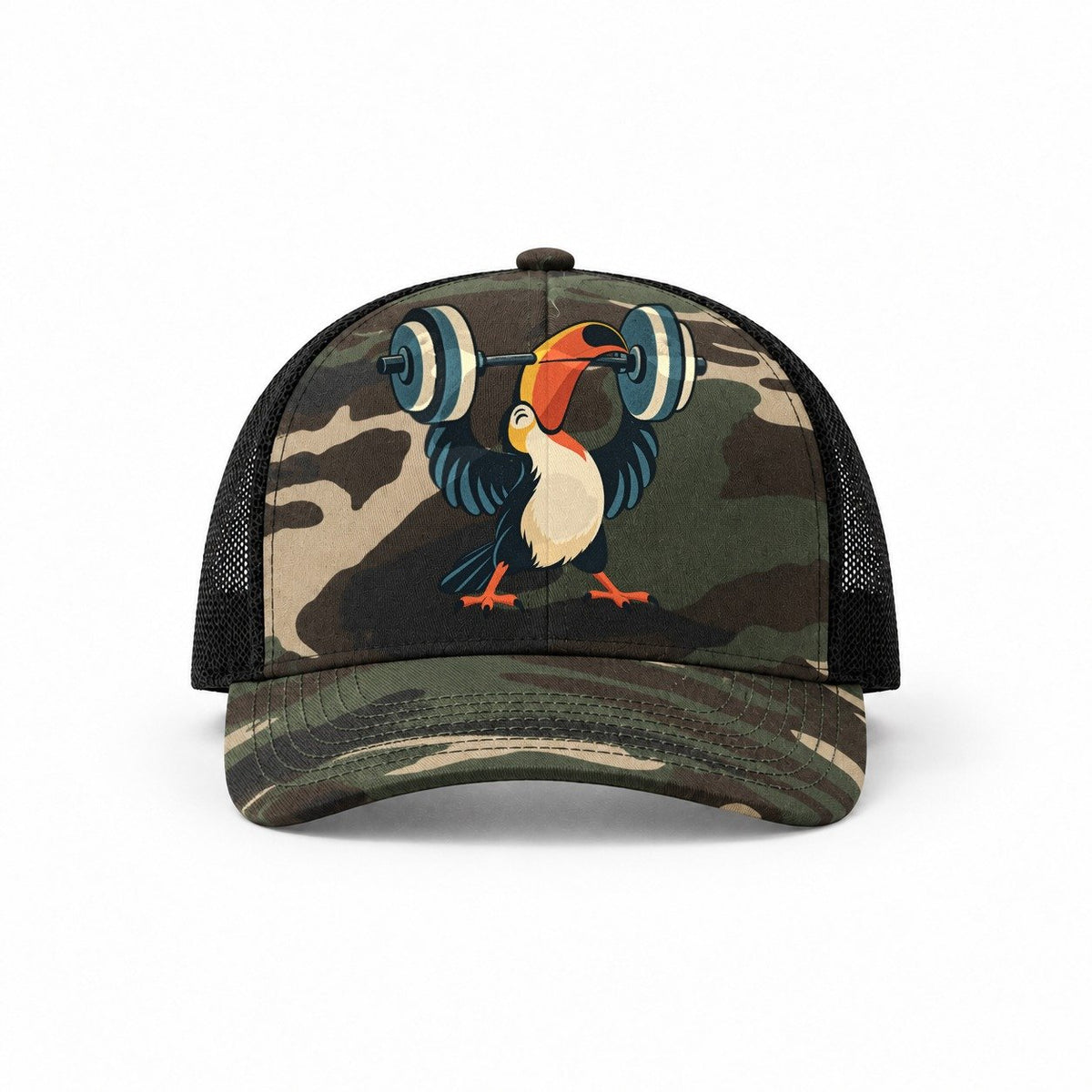 Woodland Camo-Black — front view