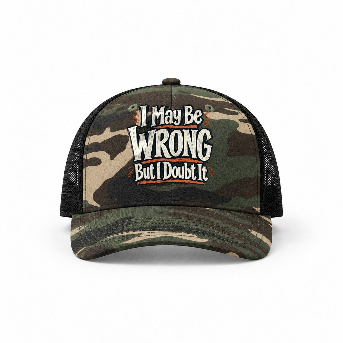 Woodland Camo-Black — front view