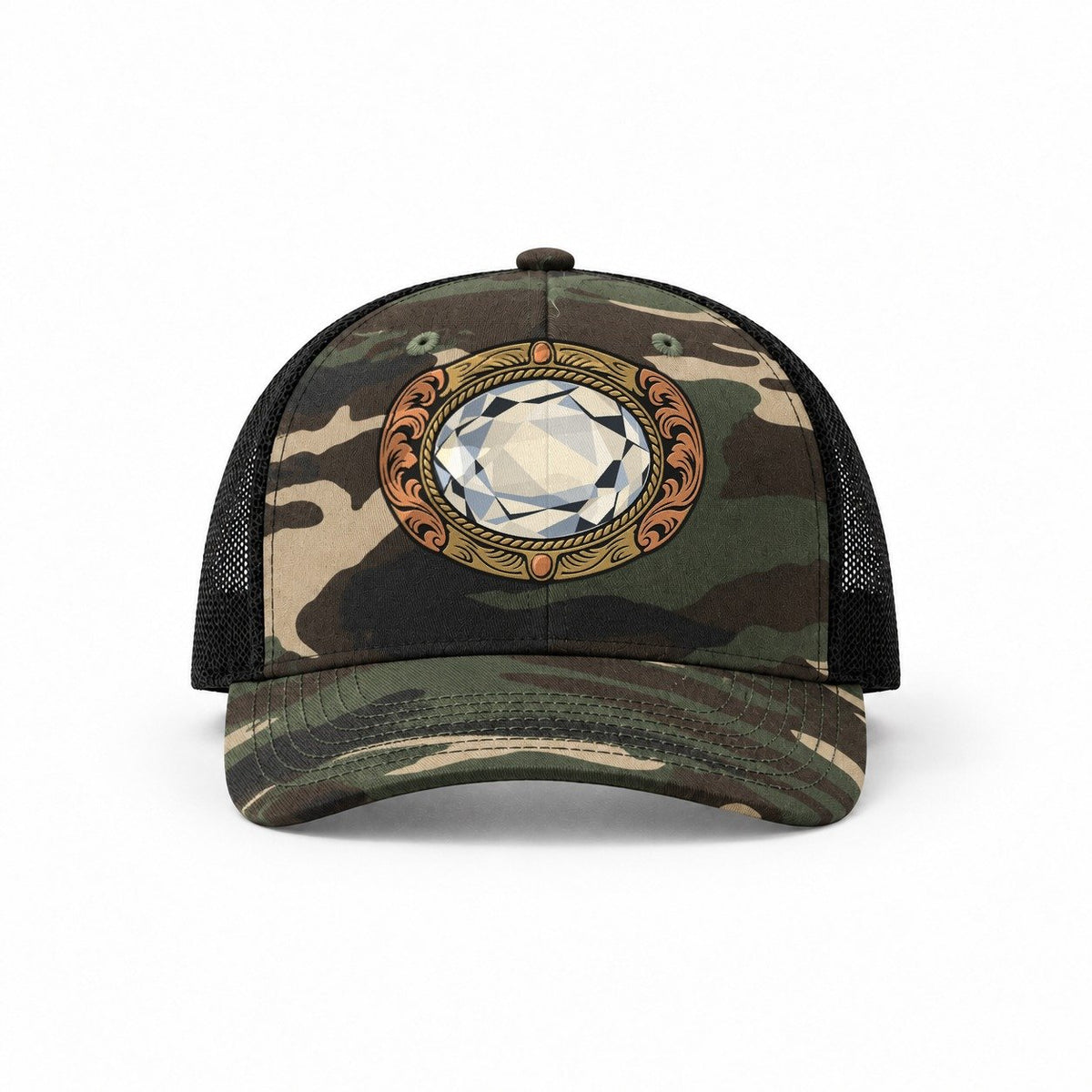 Woodland Camo-Black — front view