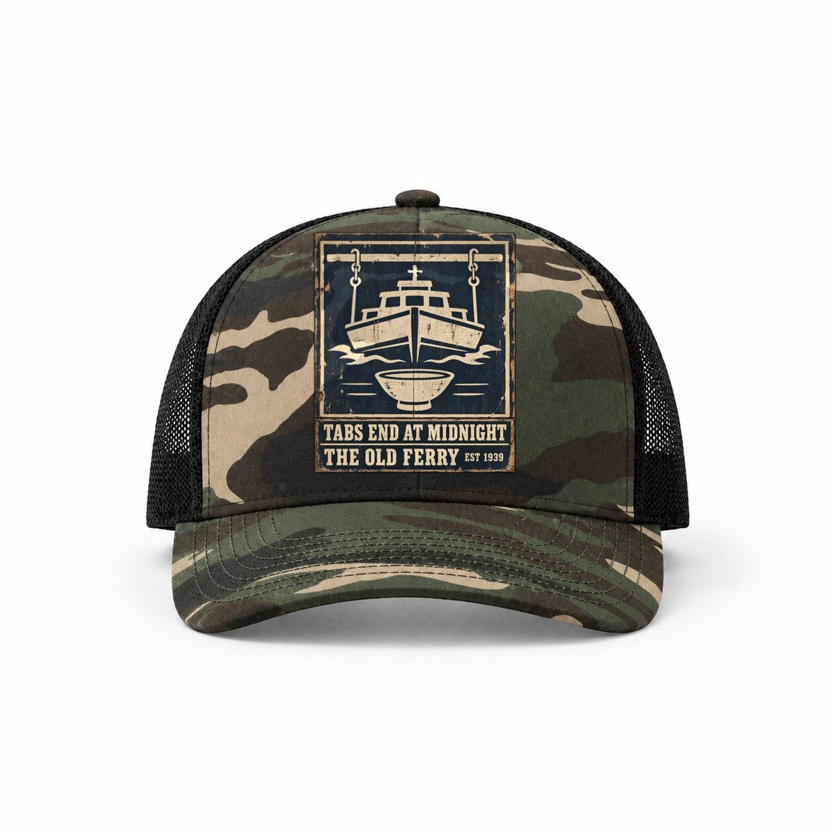 Woodland Camo-Black — front view