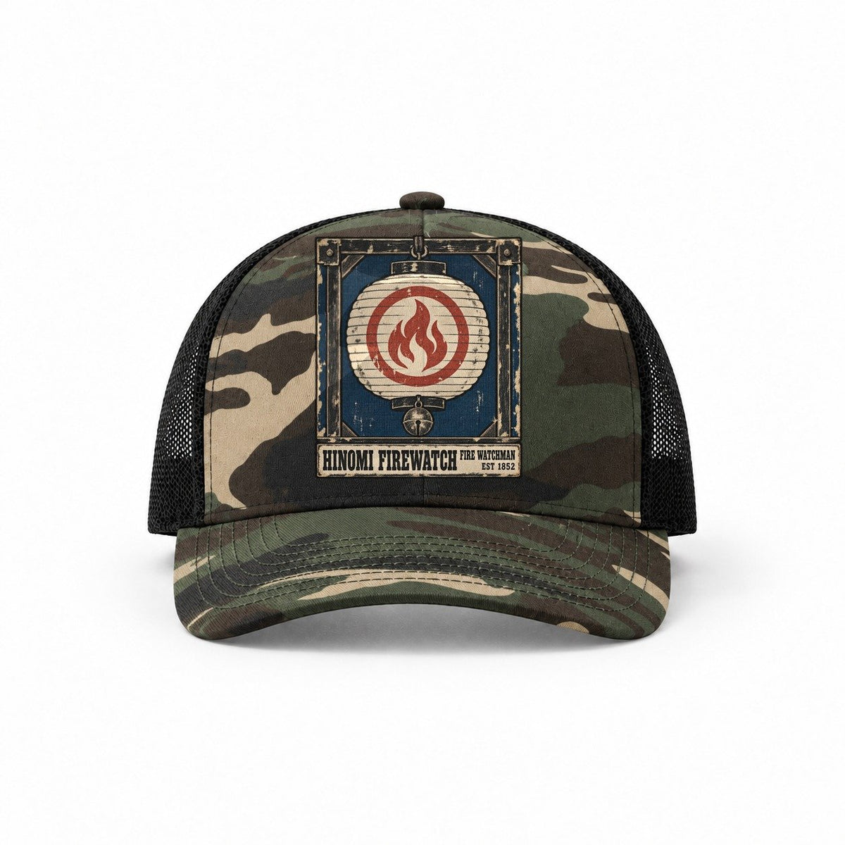 Woodland Camo-Black — front view