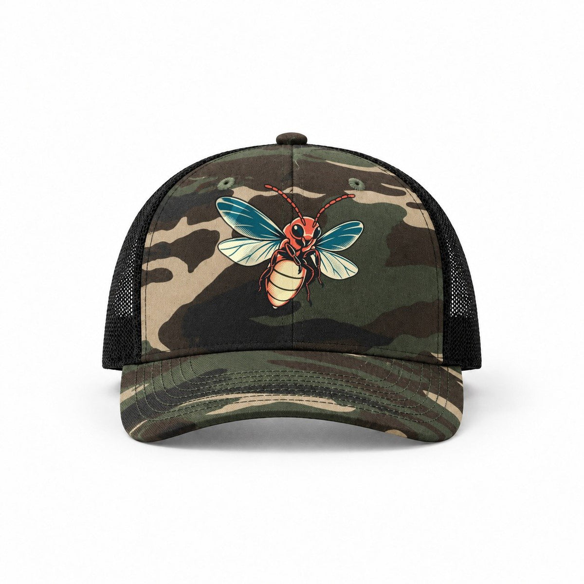 Woodland Camo-Black — front view