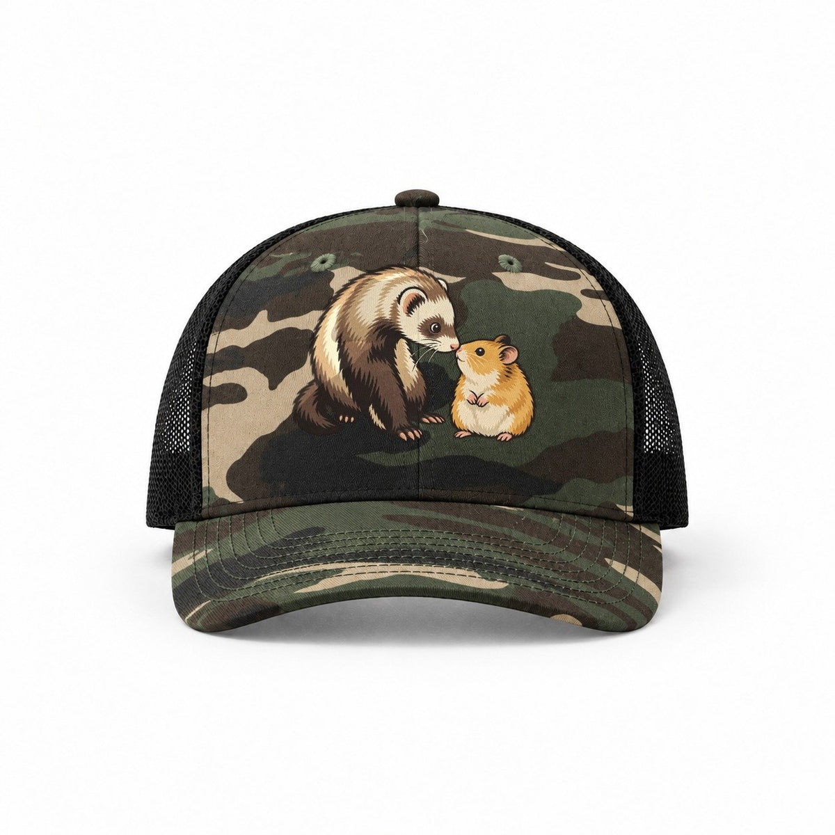 Woodland Camo-Black — front view