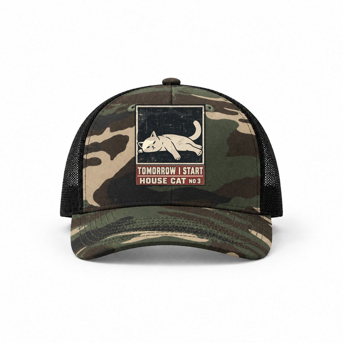 Woodland Camo-Black — front view