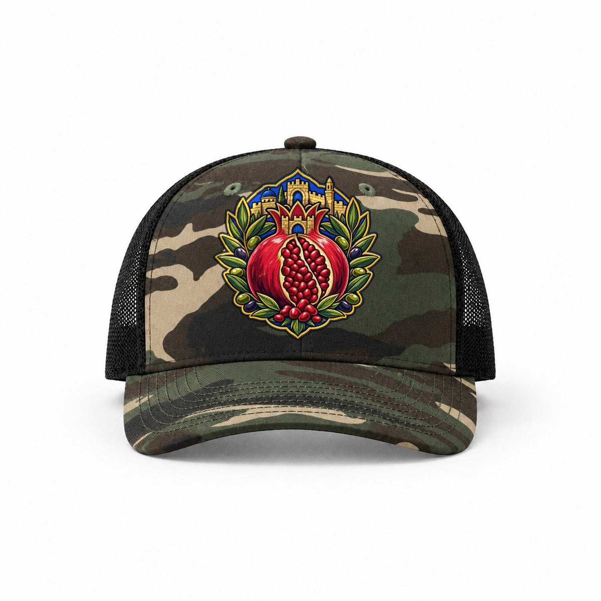 Woodland Camo-Black — front view