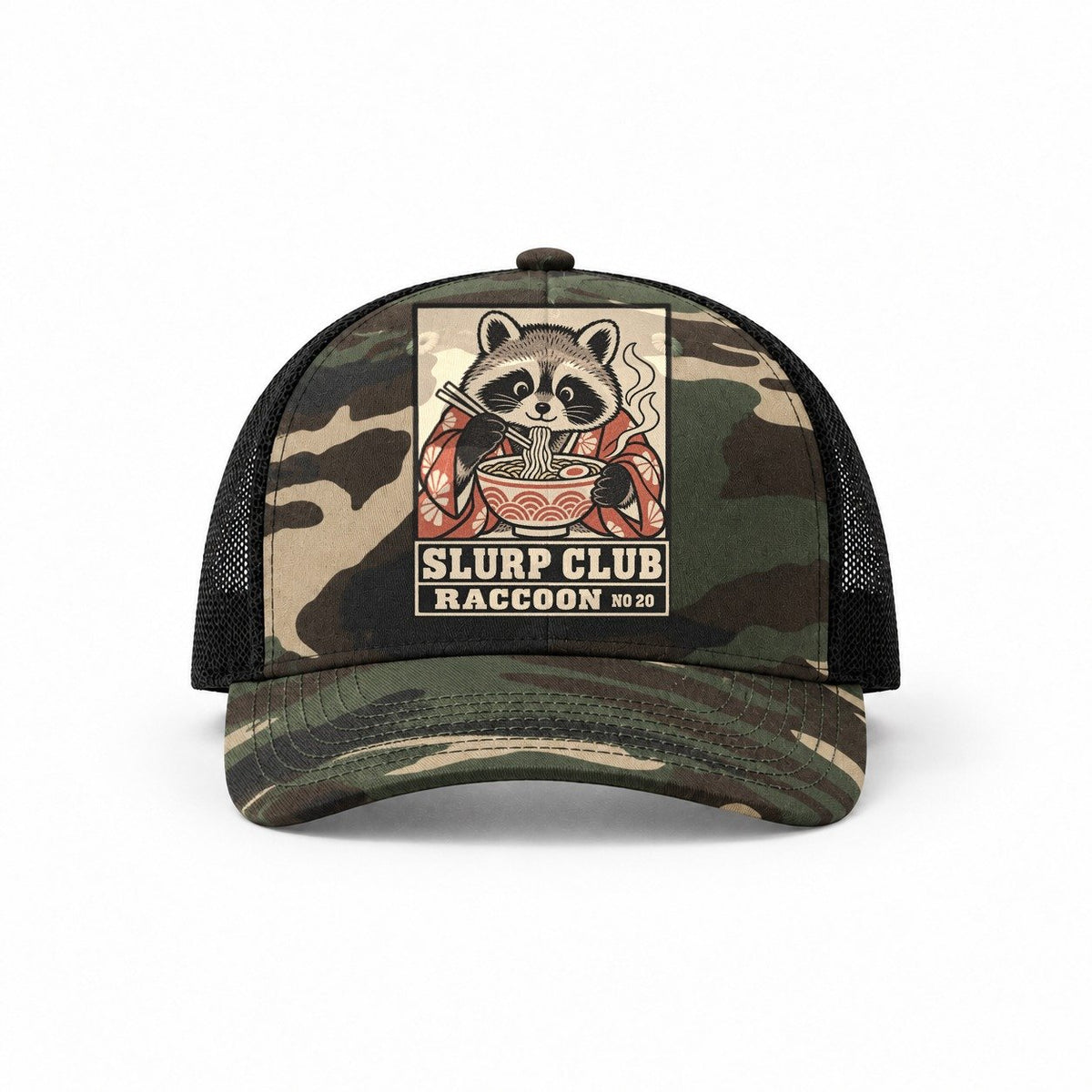Woodland Camo-Black — front view