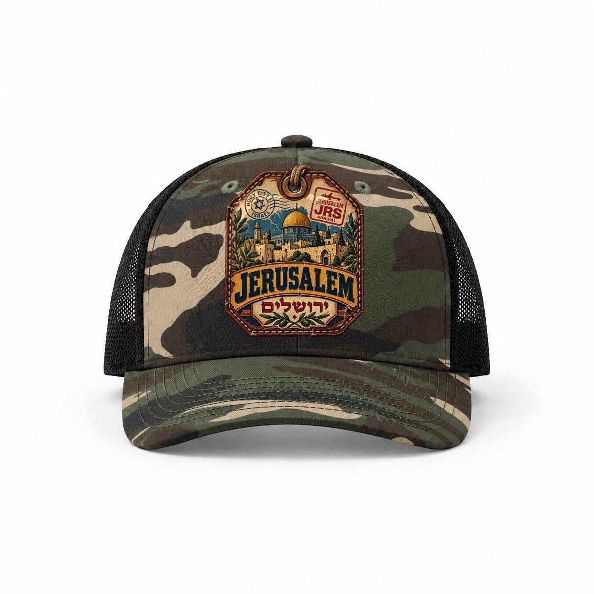 Woodland Camo-Black — front view