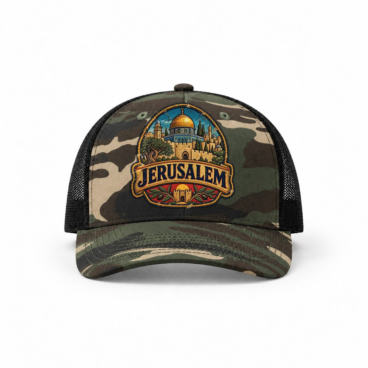 Woodland Camo-Black — front view