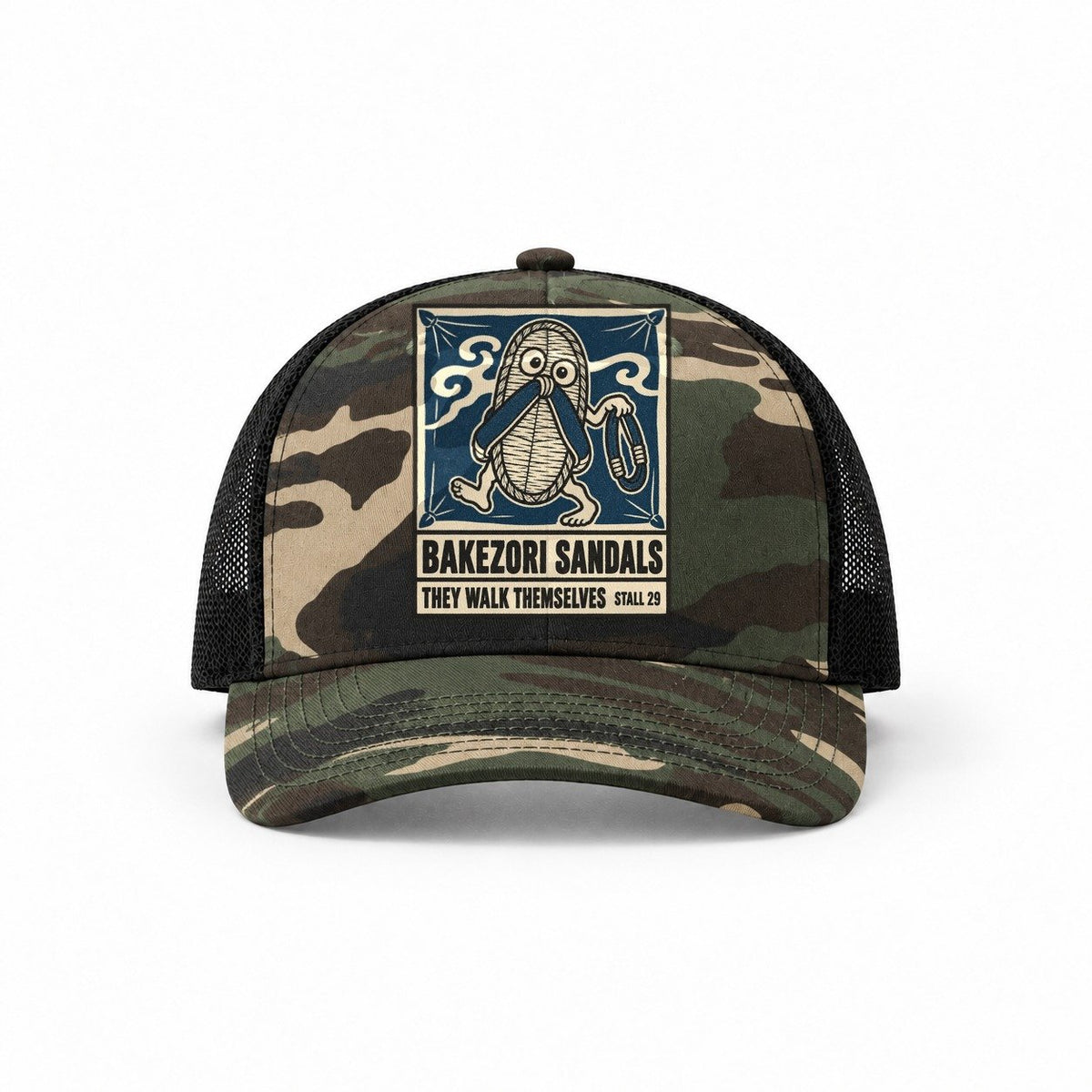 Woodland Camo-Black — front view