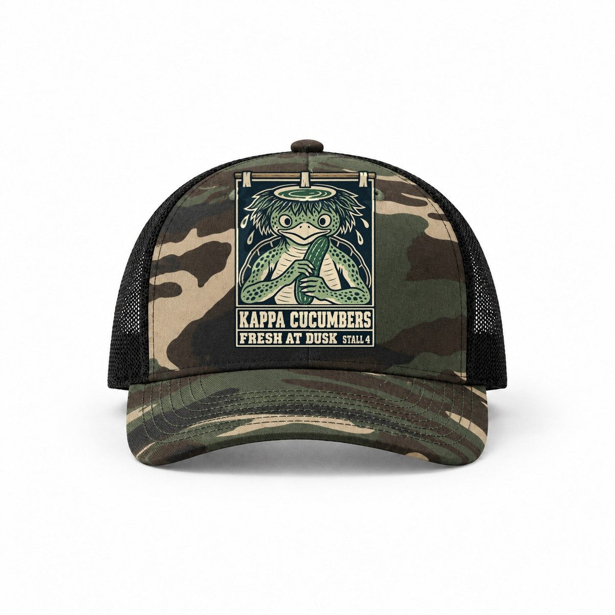 Woodland Camo-Black — front view