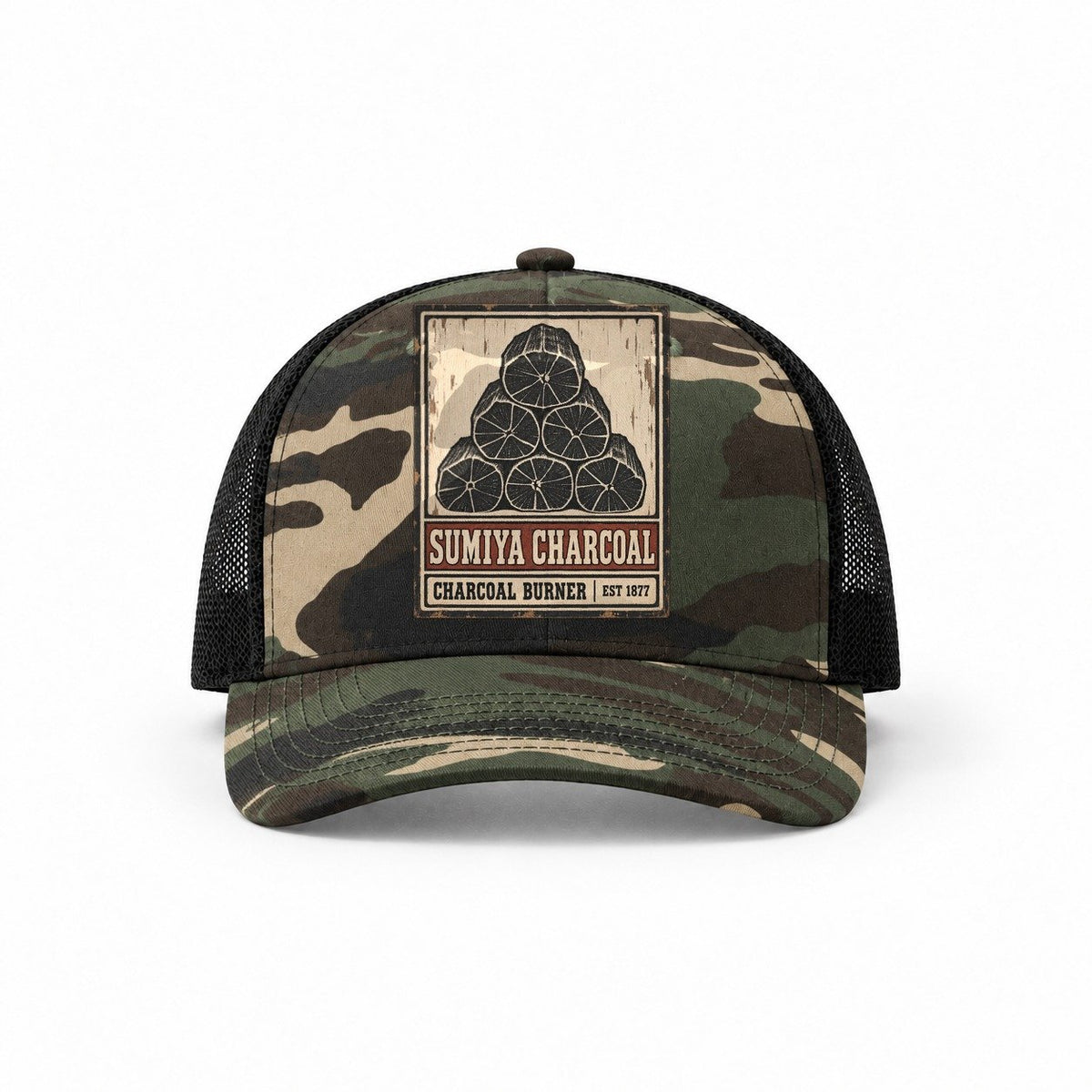 Woodland Camo-Black — front view