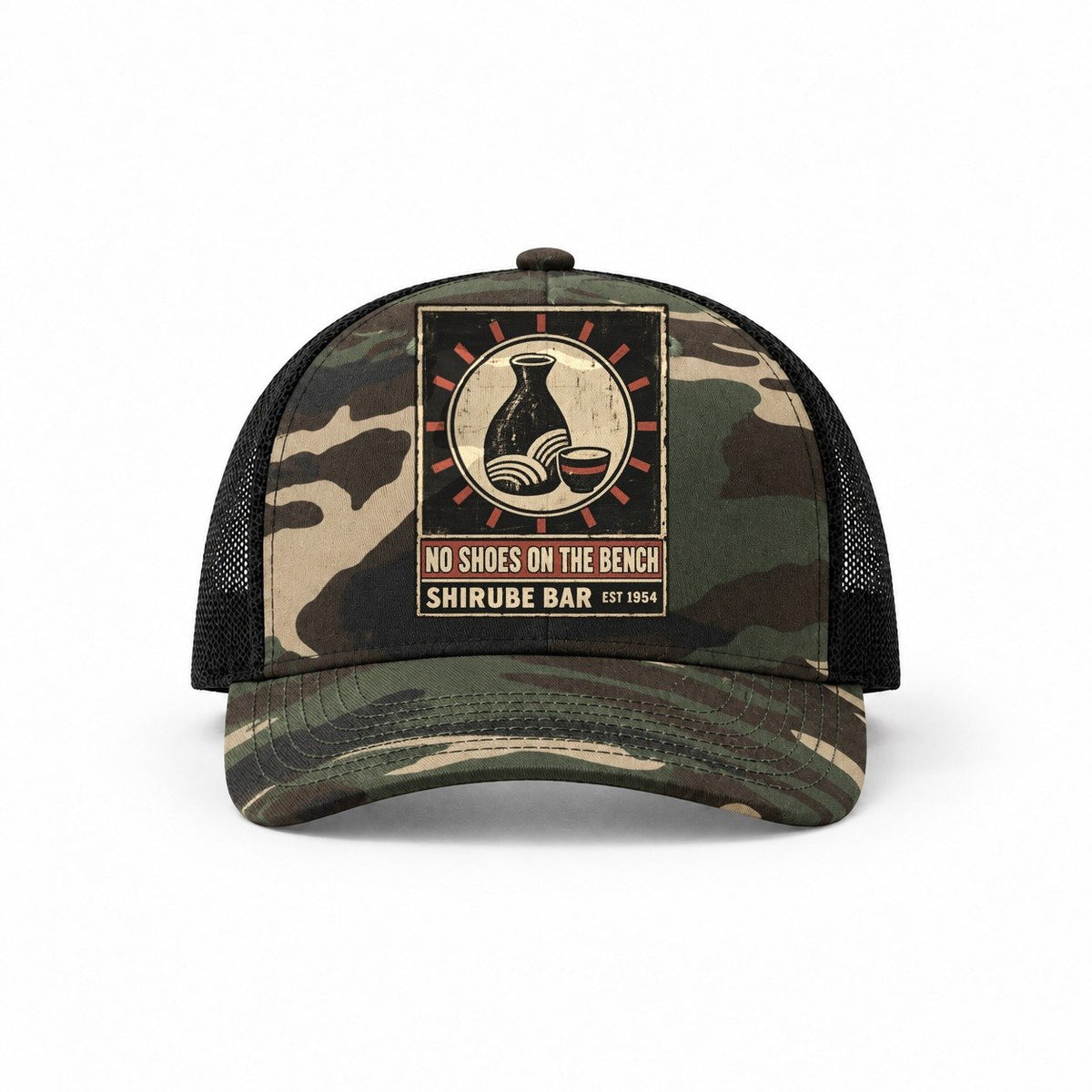 Woodland Camo-Black — front view