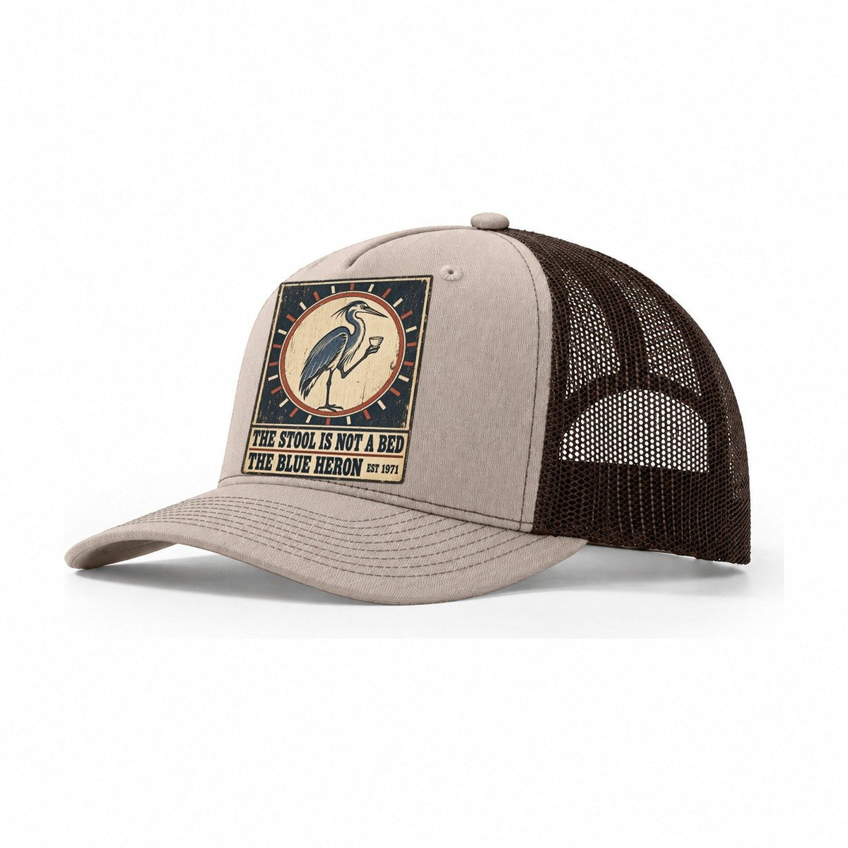 Blue Heron Bar Izakaya Rules Trucker Hat – Khaki Brown
