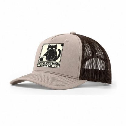 That Is Close Enough Neko Says No Trucker Hat – Khaki Brown