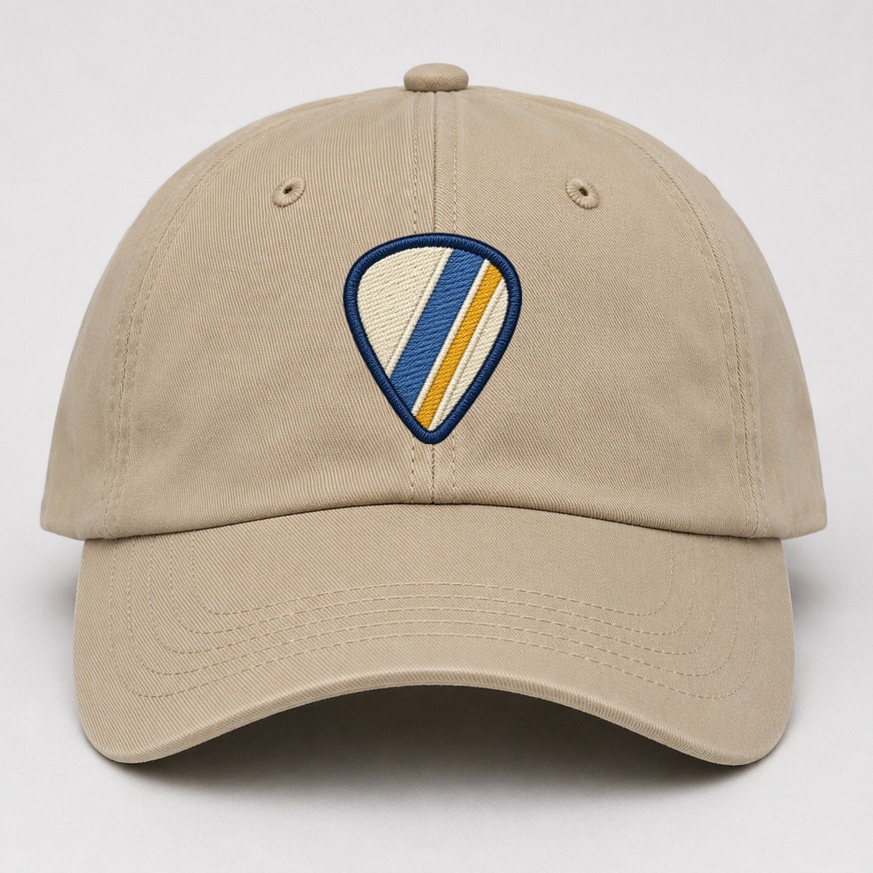 Guitar Pick Tiny Solo Marks Baseball Cap – Khaki