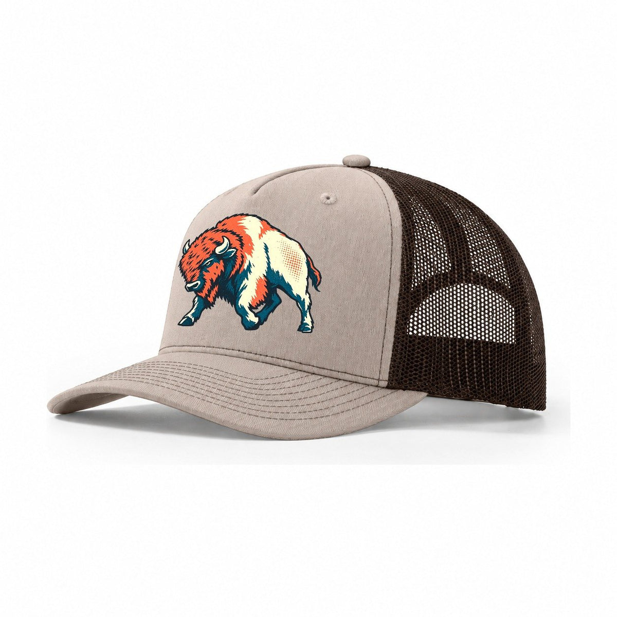 Bison Headwind Trucker Hat – Khaki Brown