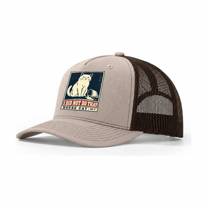 I Did Not Do That Neko Says No Trucker Hat – Khaki Brown