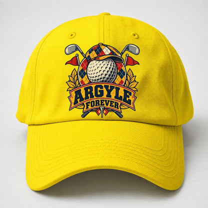 Argyle Forever Golf Life Baseball Cap – Yellow