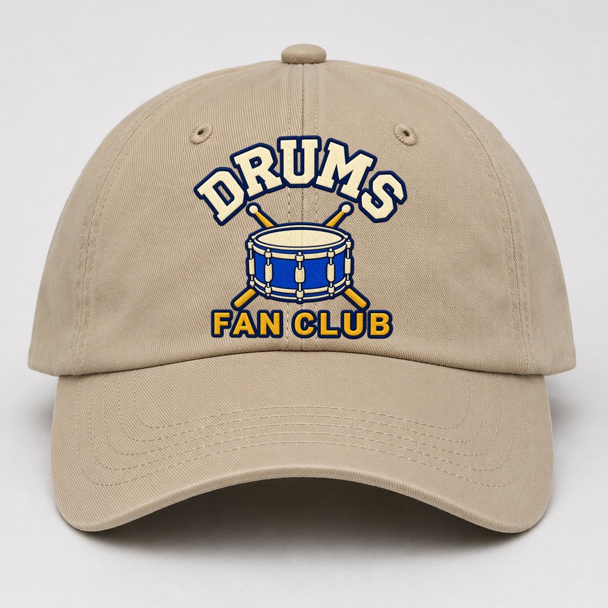 Drums Fan Club Baseball Cap – Khaki
