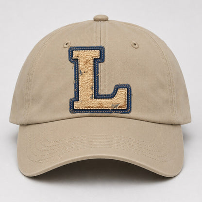 Varsity Chenille L Monogram Baseball Cap – Khaki