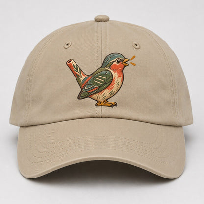Clay Bird Whistle Gentle Wild Baseball Cap – Khaki