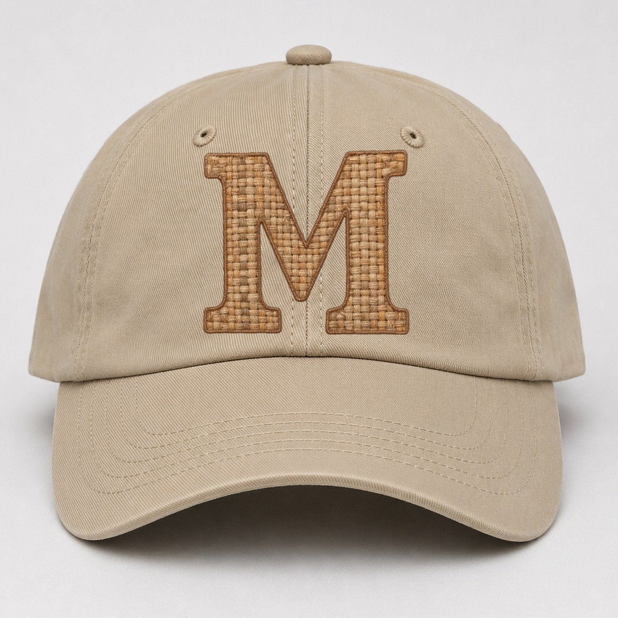 Woven Tweed M Monogram Baseball Cap – Khaki