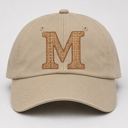 Woven Tweed M Monogram Baseball Cap – Khaki