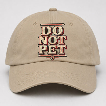 Do Not Pet American Wit Baseball Cap – Khaki