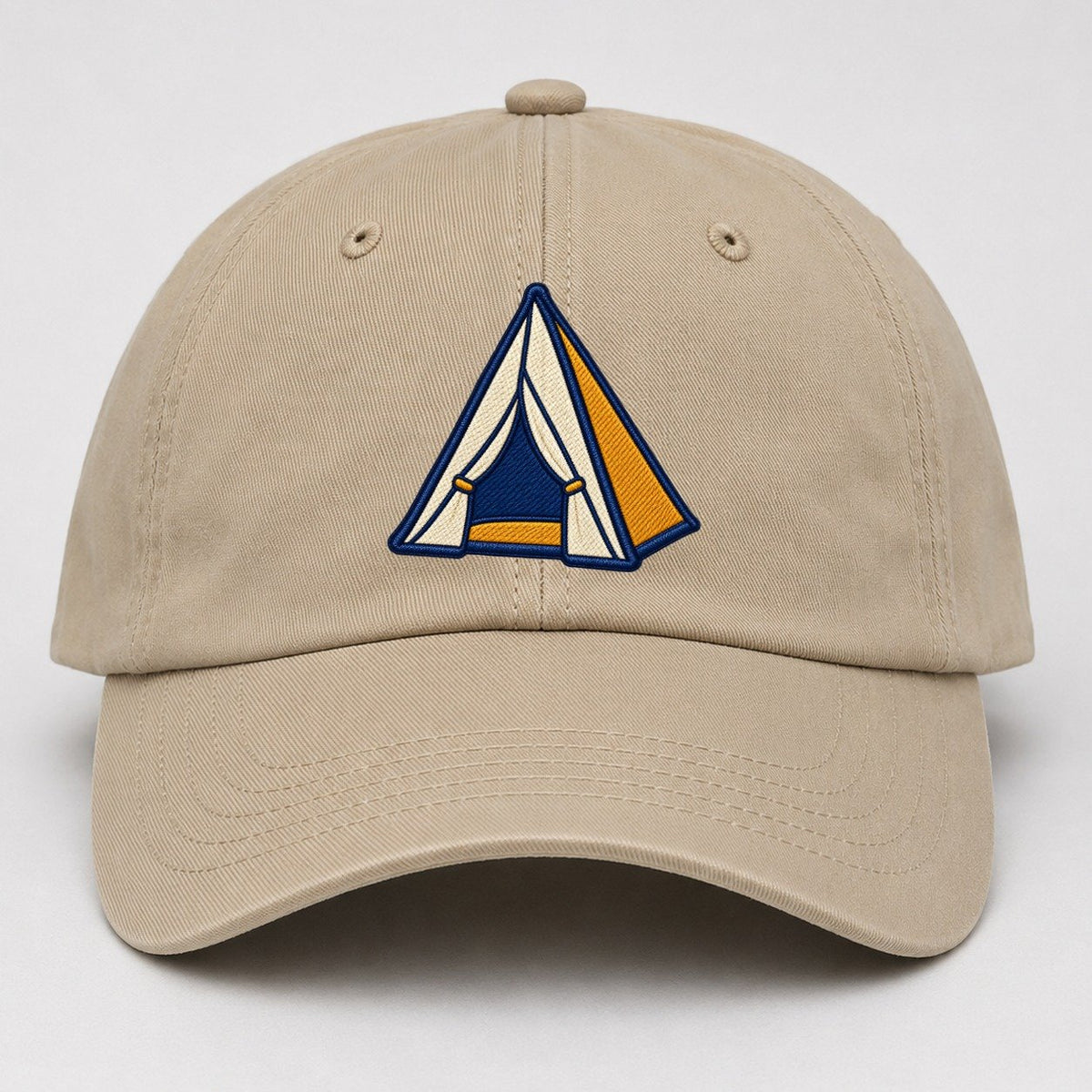 Dome Camping Tent Tiny Solo Marks Baseball Cap – Khaki