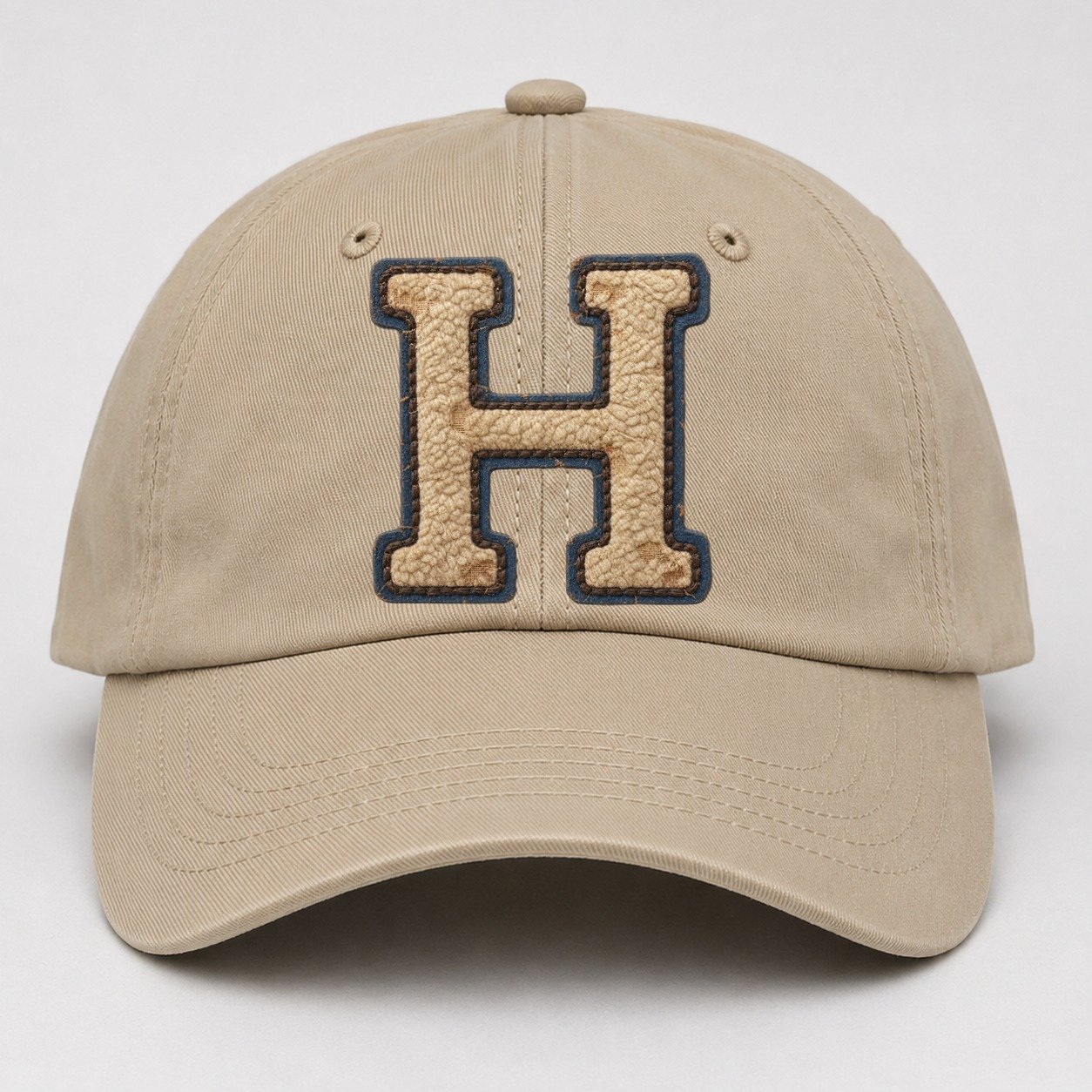 Varsity Chenille H Monogram Baseball Cap – Khaki