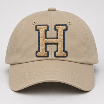 Varsity Chenille H Monogram Baseball Cap – Khaki