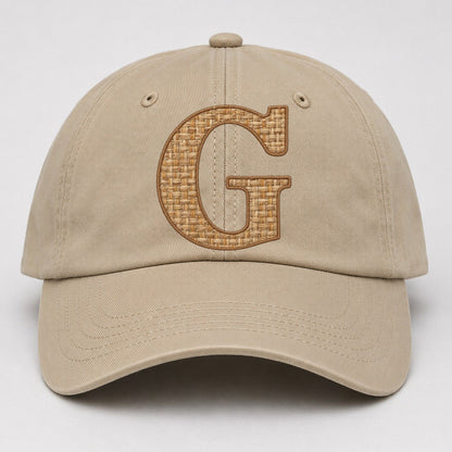 Woven Tweed G Monogram Baseball Cap – Khaki