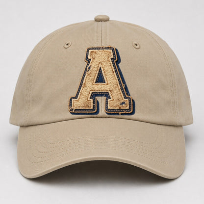Varsity Chenille A Monogram Baseball Cap – Khaki