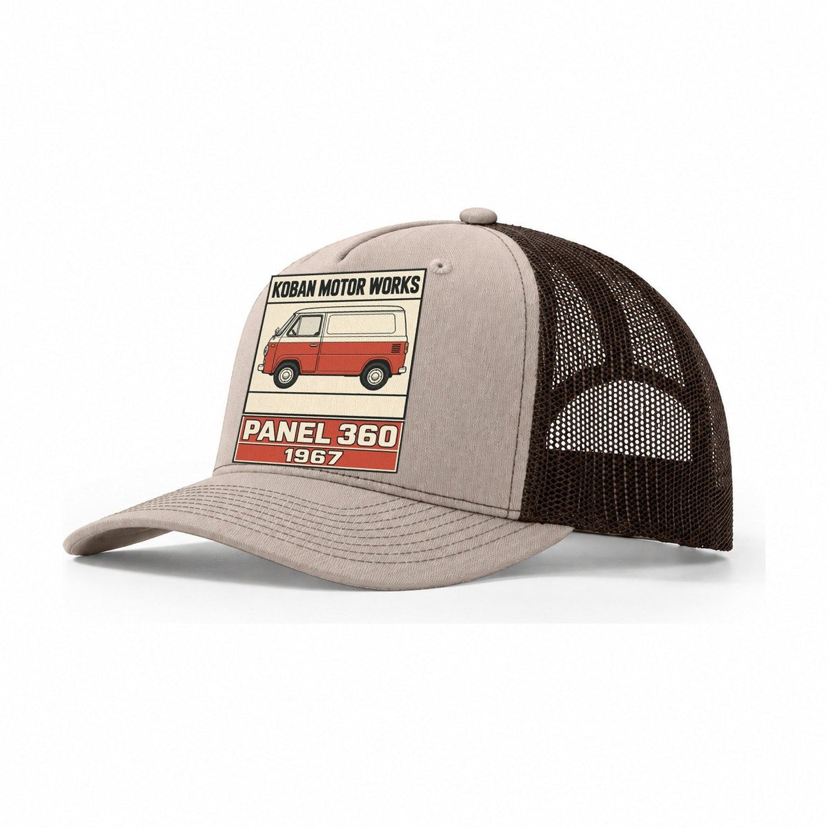 Koban Panel Showa Speed Plates Trucker Hat – Khaki Brown