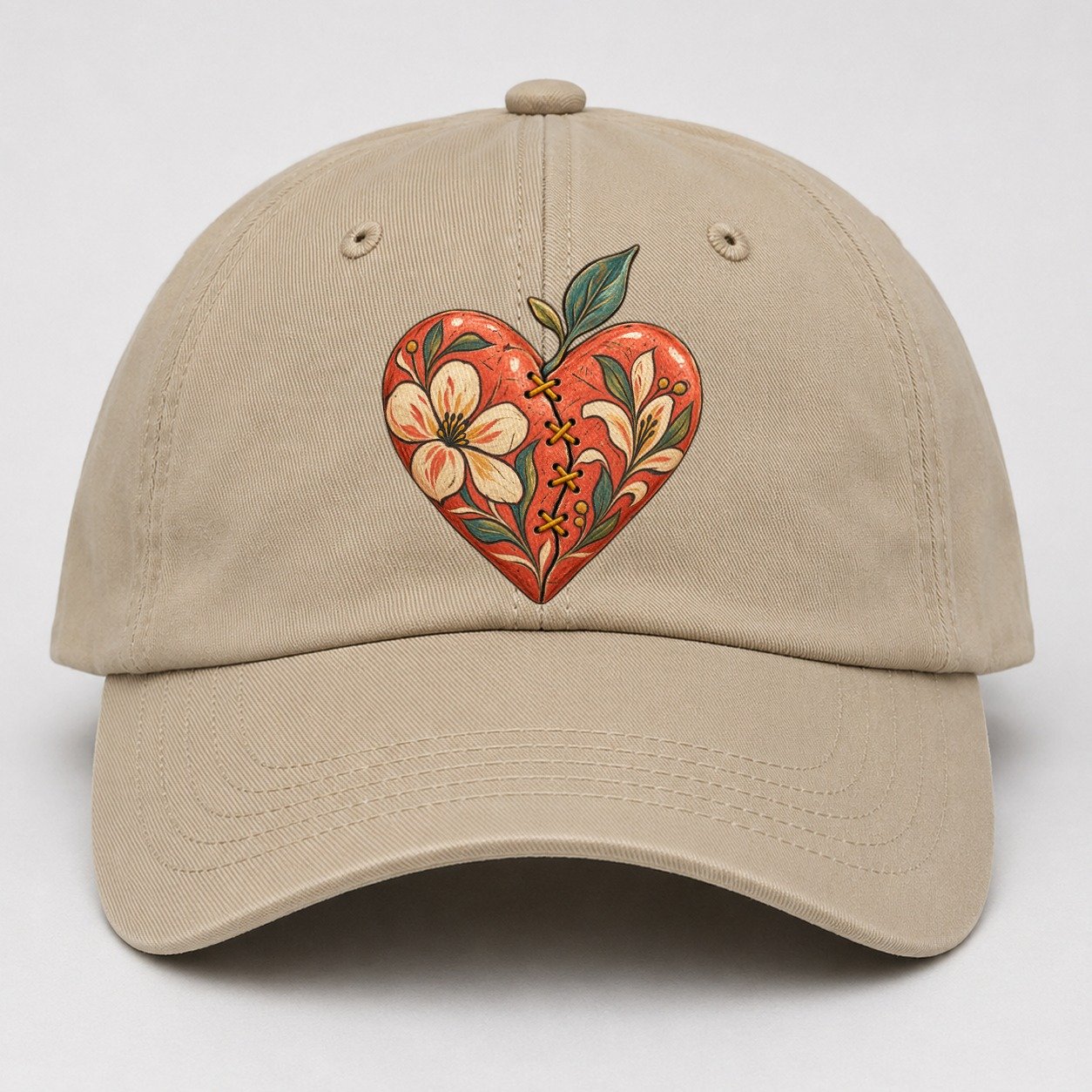 Mended Heart Golden Thread Gentle Wild Baseball Cap – Khaki