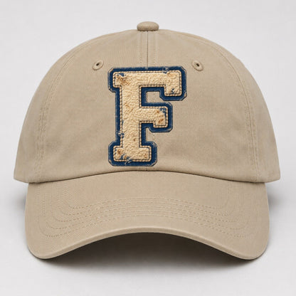 Varsity Chenille F Monogram Baseball Cap – Khaki