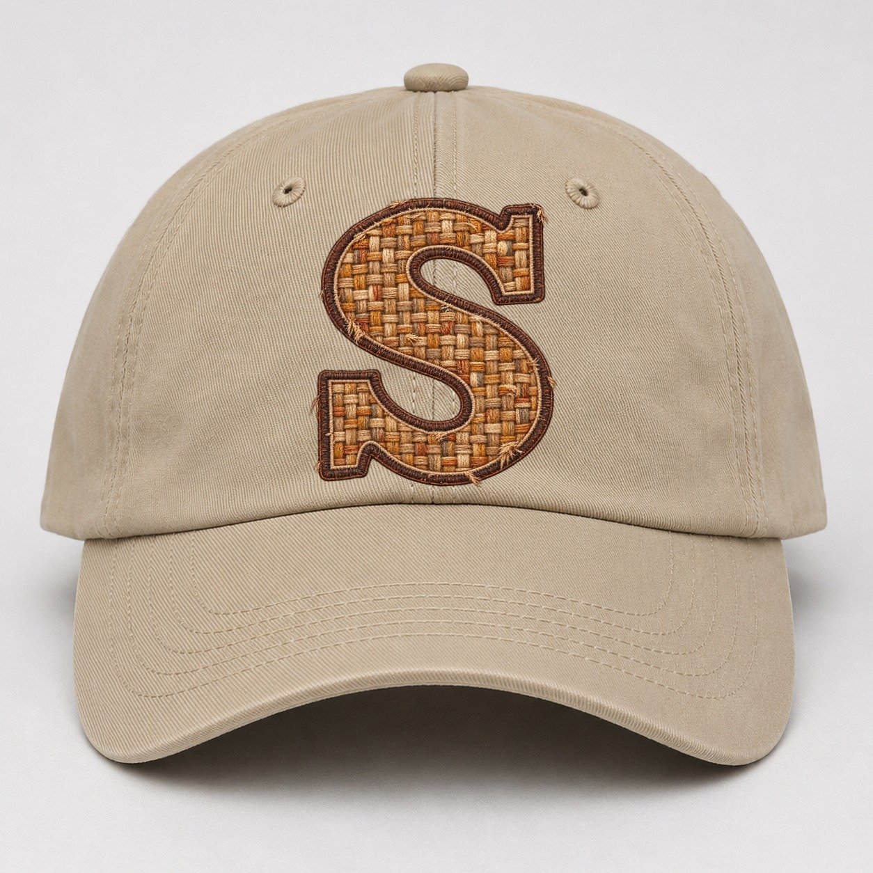 Woven Tweed S Monogram Baseball Cap – Khaki