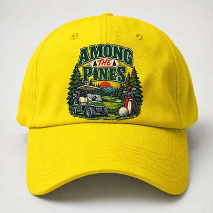 Among The Pines Golf Life Baseball Cap – Yellow