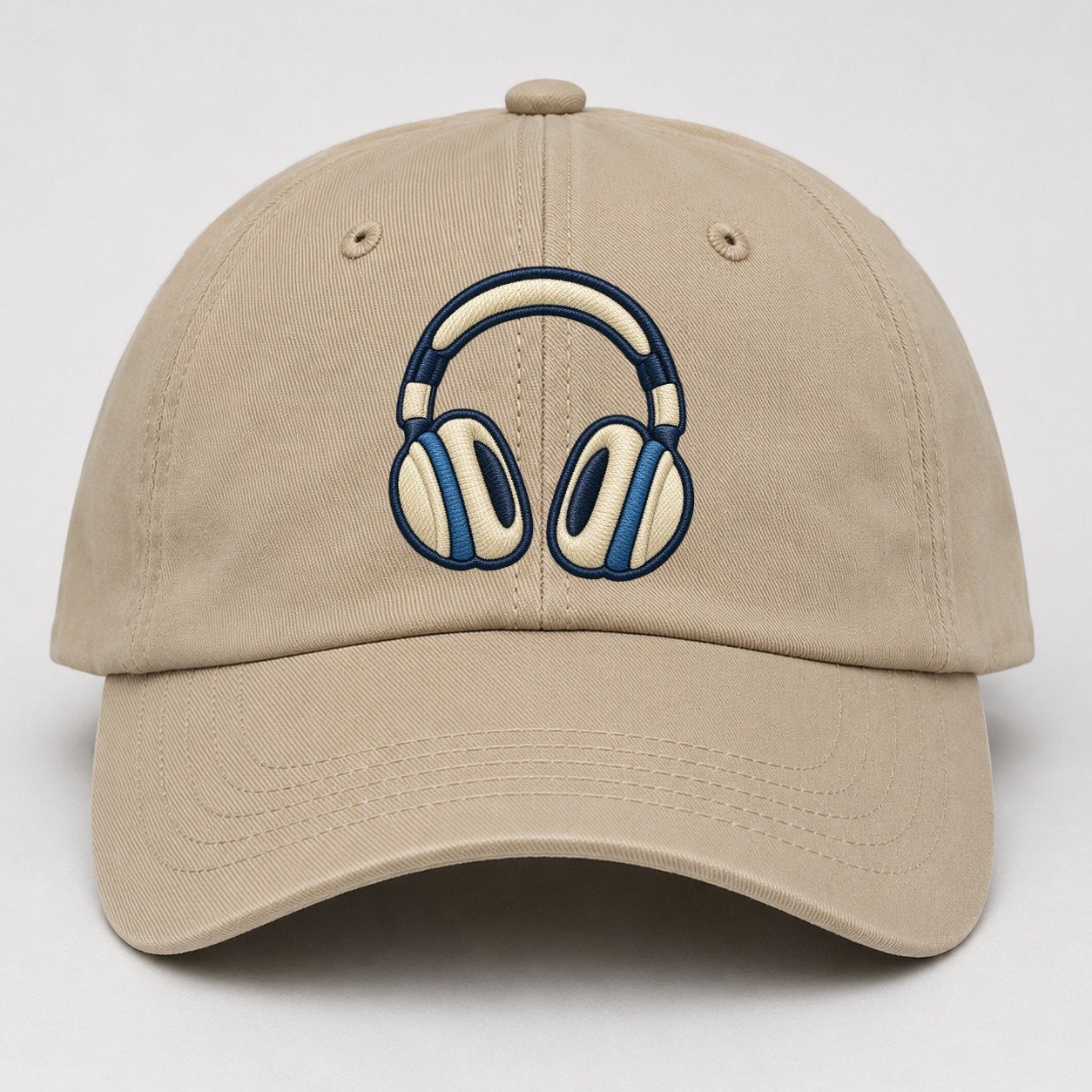 Over Ear Headphones Tiny Solo Marks Baseball Cap – Khaki