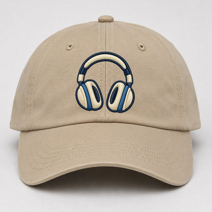 Over Ear Headphones Tiny Solo Marks Baseball Cap – Khaki