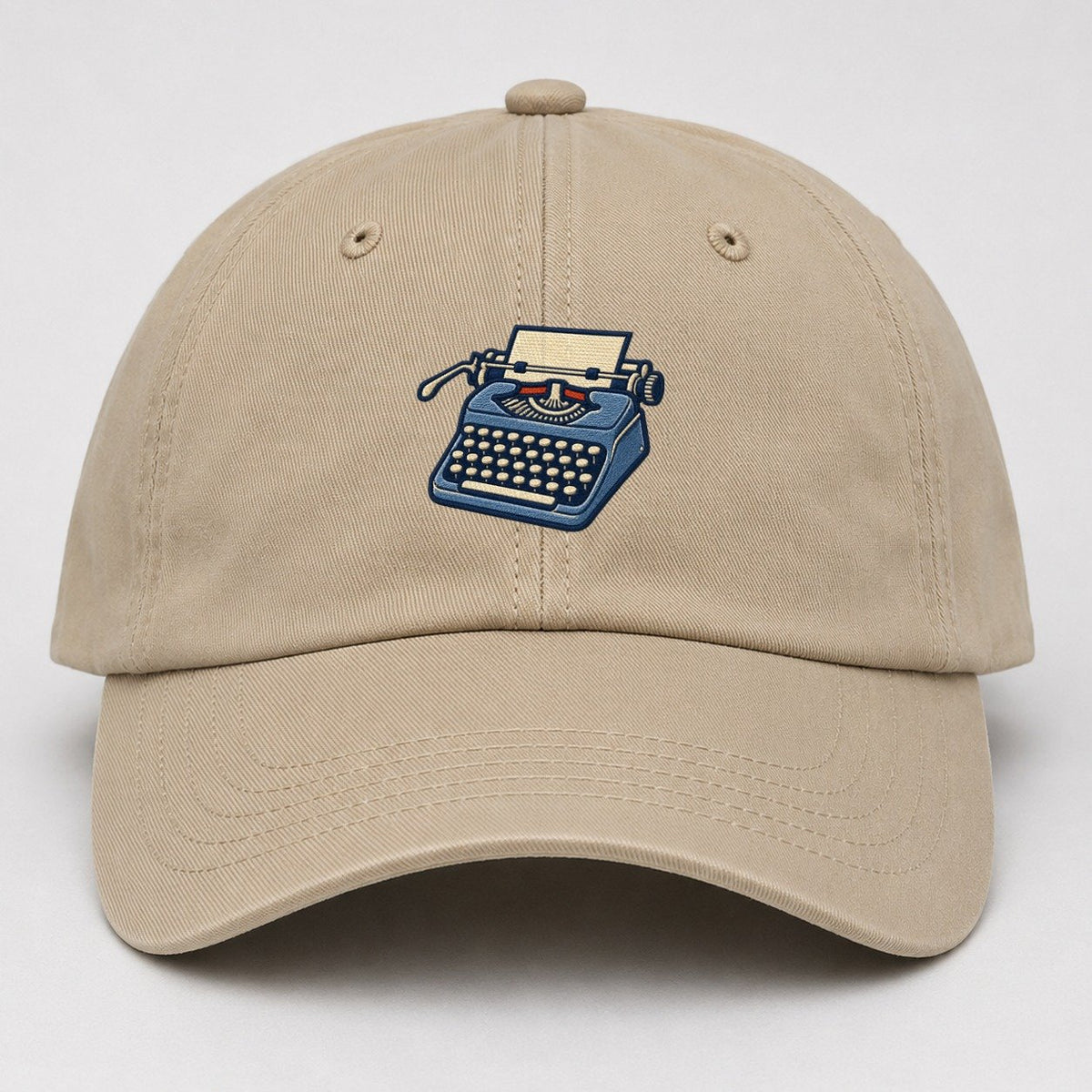 Manual Typewriter Tiny Solo Marks Baseball Cap – Khaki
