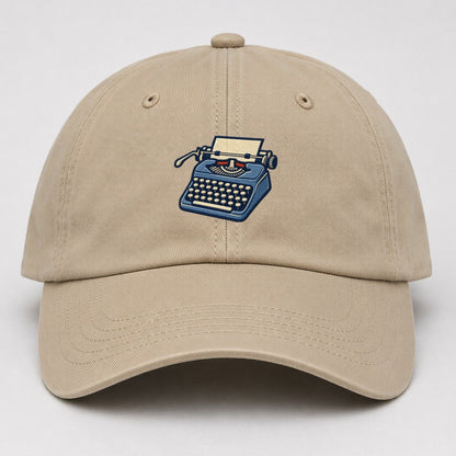 Manual Typewriter Tiny Solo Marks Baseball Cap – Khaki
