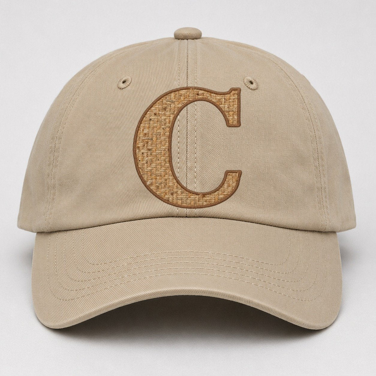 Woven Tweed C Monogram Baseball Cap – Khaki